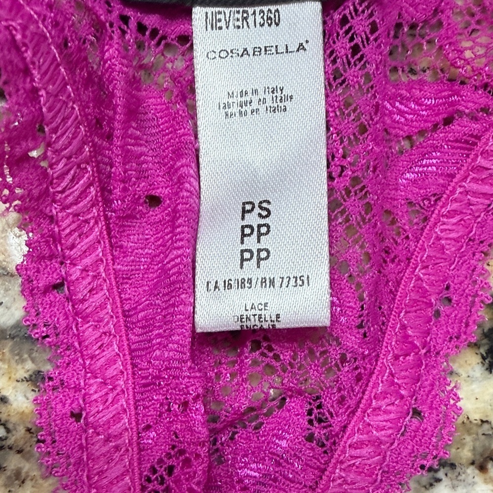 Cosabella Fuchsia Lace Bralette Pettitte Collection - Picture 4 of 5